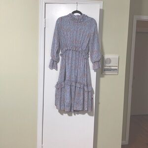 Powder blue. And pink beautiful flows dress size xs